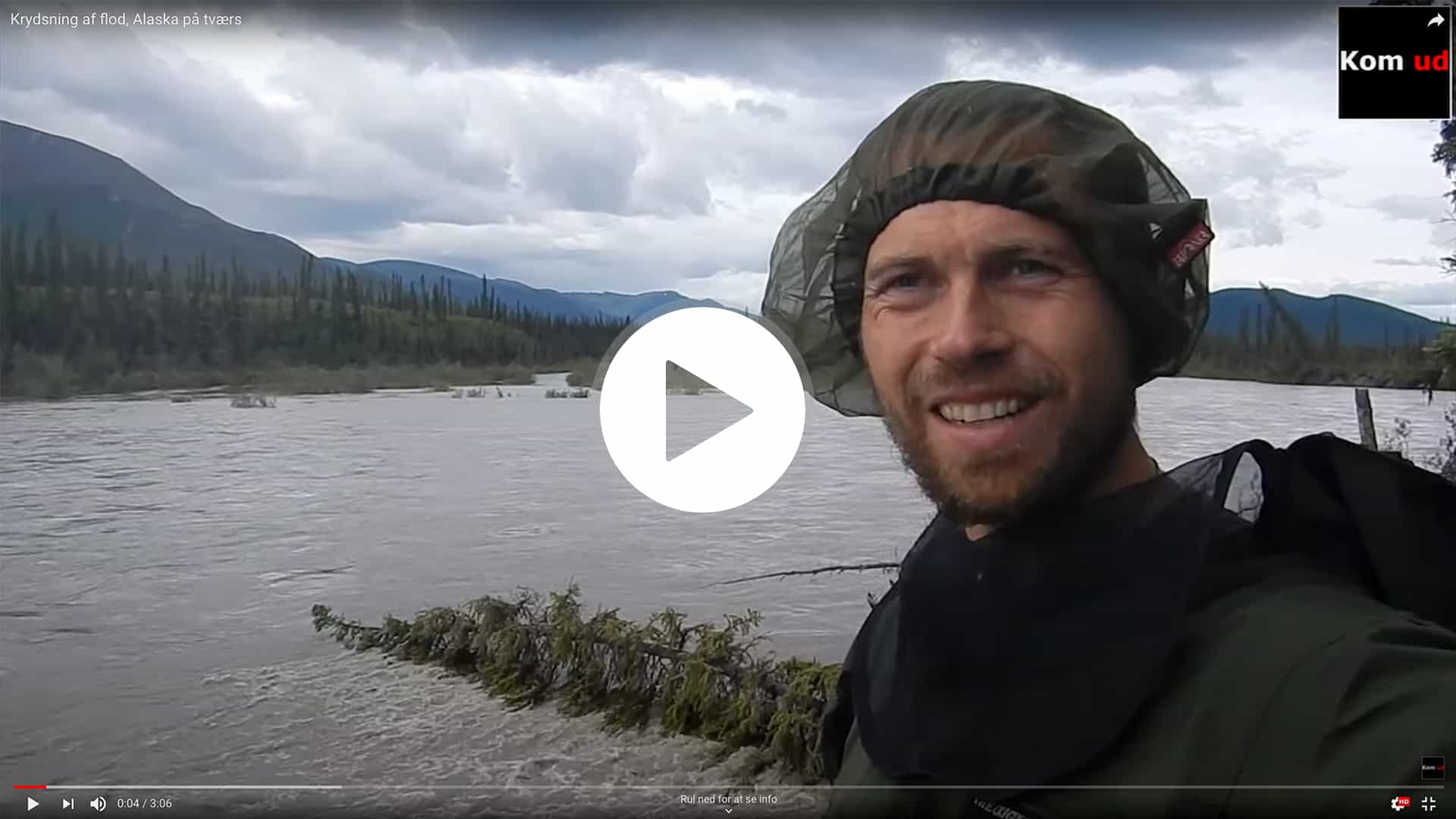 Alaska på tværs, foredrag, Erik B. Jørgensen, Flodkrydsning, YouTube film