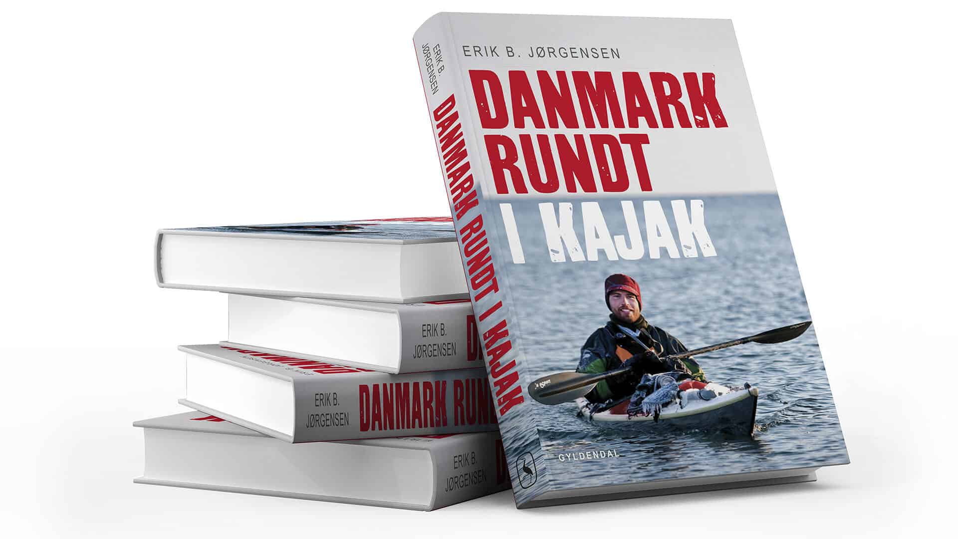 Det Rød-Hvide Bånd: Danmark rundt i kajak - Råd og fif til en god tur 3 Bog: Danmark rundt i kajak, isvinteren 2009-10, af forfatterErik B. Jørgensen, bogstark