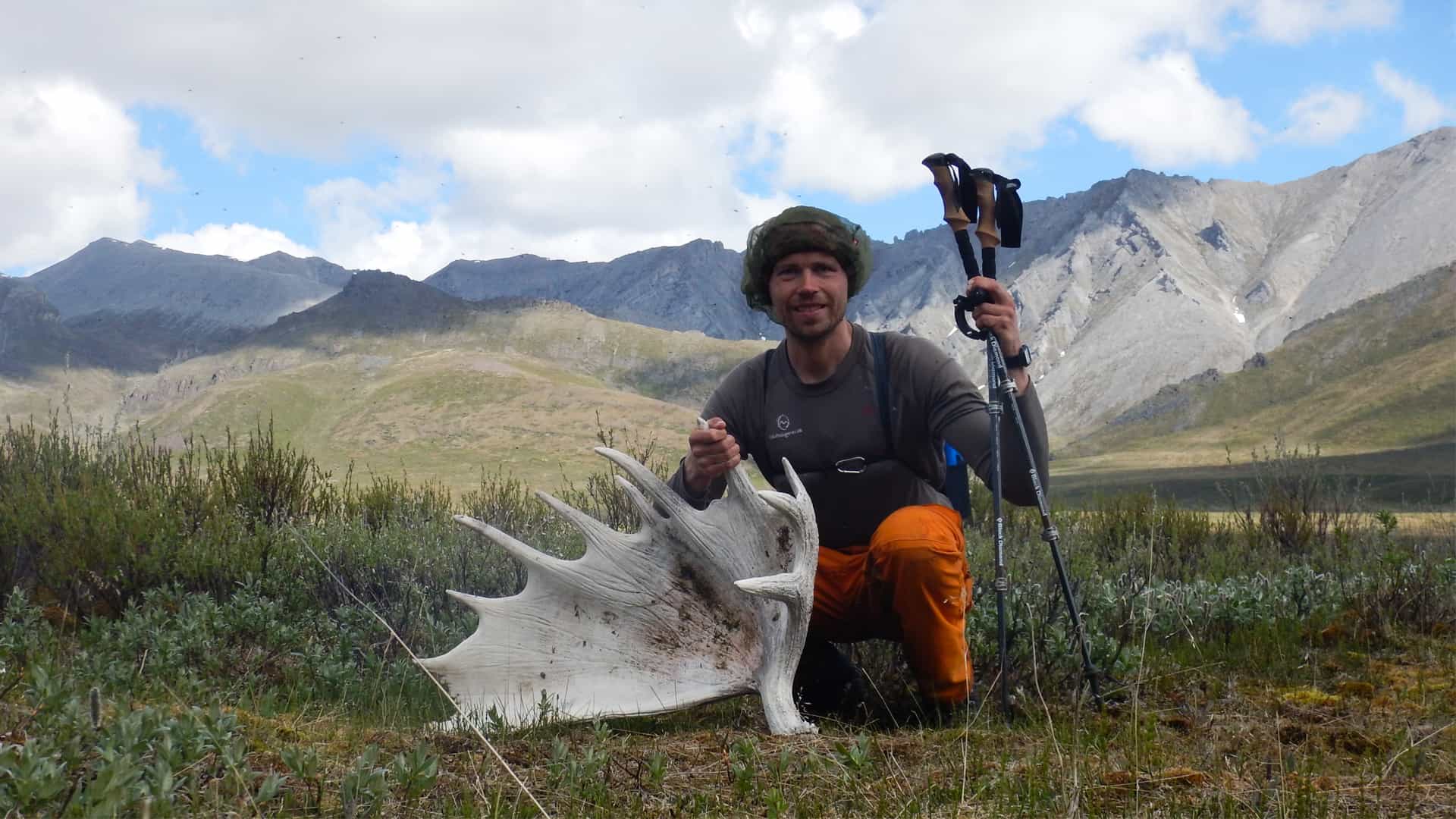 Alaska på tværs, foredrag, Erik B. Jørgensen finder elggevir
