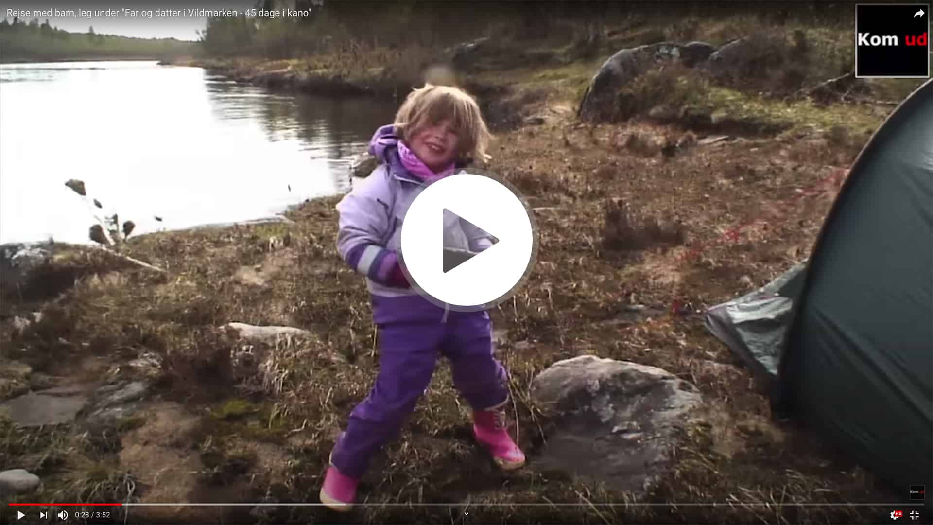 Far og datter i Vildmarken, 45 dage i kano, Finland, foredrag, Erik B. Jørgensen, film Karens lege på ekspeditionen