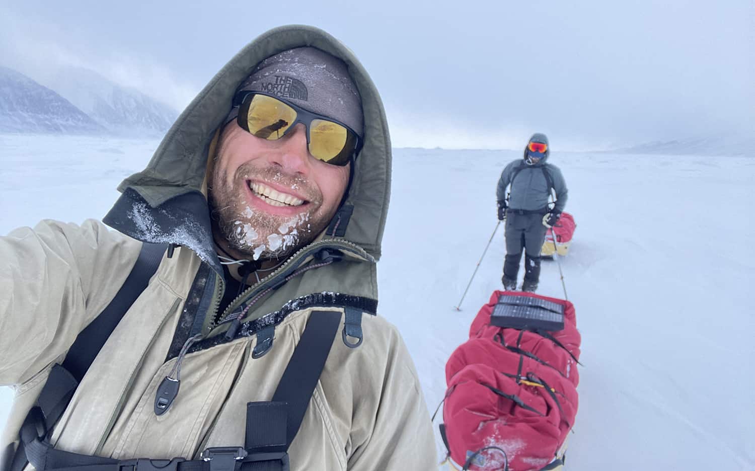 3. Thule til Thule ekspedition, Jesper og eventyrer og polarfare Erik B. Jørgensen, med ski og pulk 35 dage og 700 km