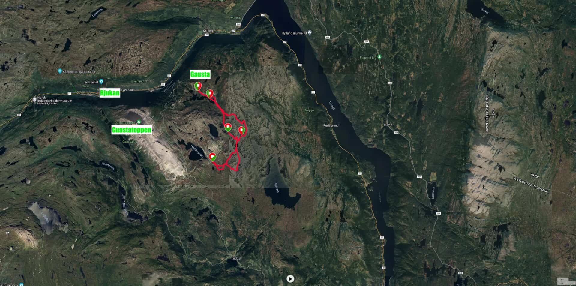 Vintertur, Far og datter, Kvitåvatn, Norge [Mikroeventyr] med eventyrer og polarfare Erik B. Jørgensen, se ruten her