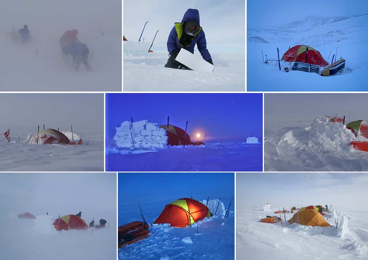 Snemur, Mere Læ og Sikkerhed på Vinterfjeldet, collage af Erik B. Jørgensen