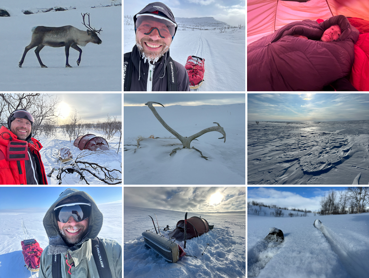 Dagsberetninger fra, Skieventyr i Nordnorge, med ski og pulk, fra Kirkenes til Alta af og med polarfarer Erik B. Jørgensen