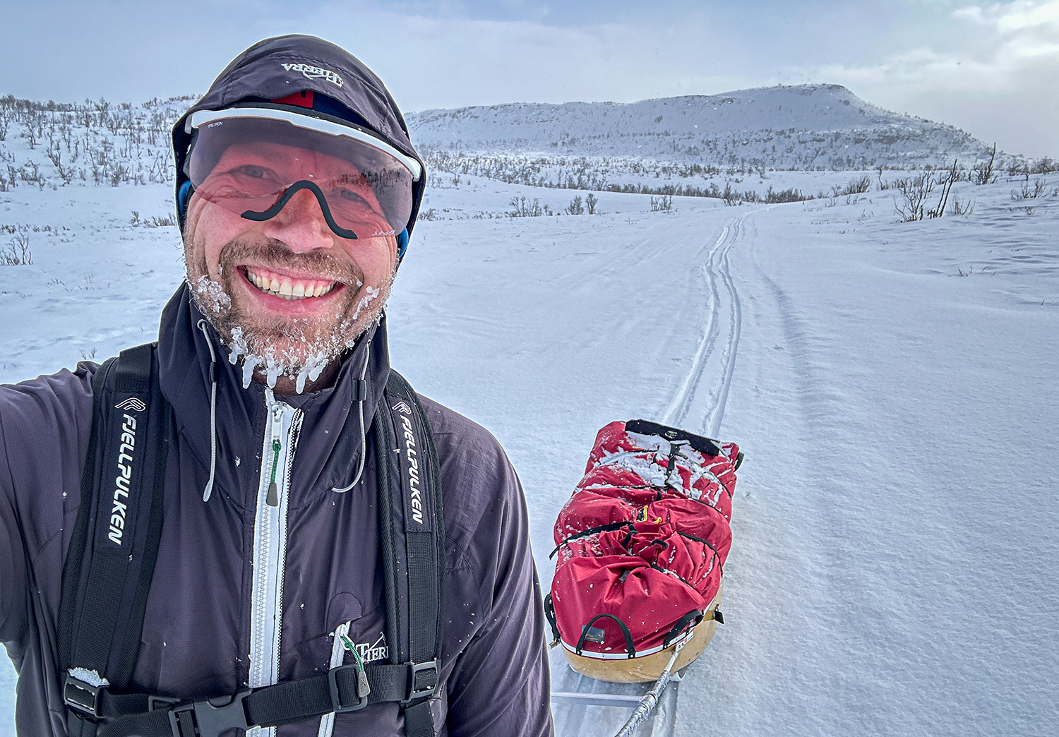 Skieventyr i Nordnorge, med ski og pulk, fra Kirkenes til Alta, med polarfare Erik B. Jørgensen