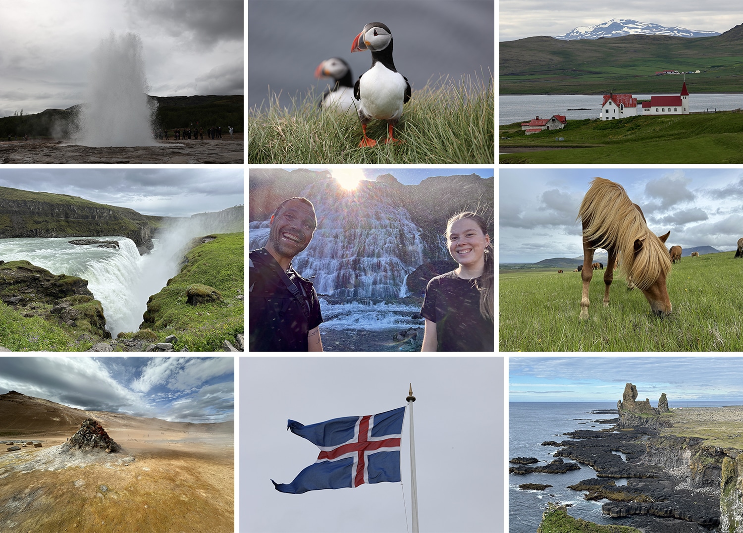 Island rundt i bil 2024, billeder fra turen, Erik B. Jørgense