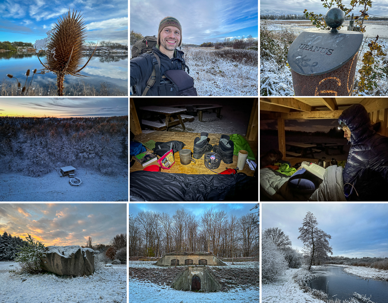 Vestvolden, vandretur i historiens tegn [Mikroeventyr] Collage af Erik B. Jørgensen