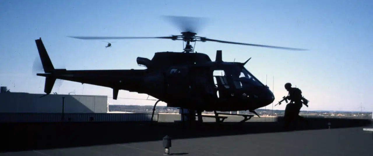 Foredrag om samarbejde, Hvordan stærkt samarbejde kan ændre din organisation, Jægersoldat, Helikopter træning