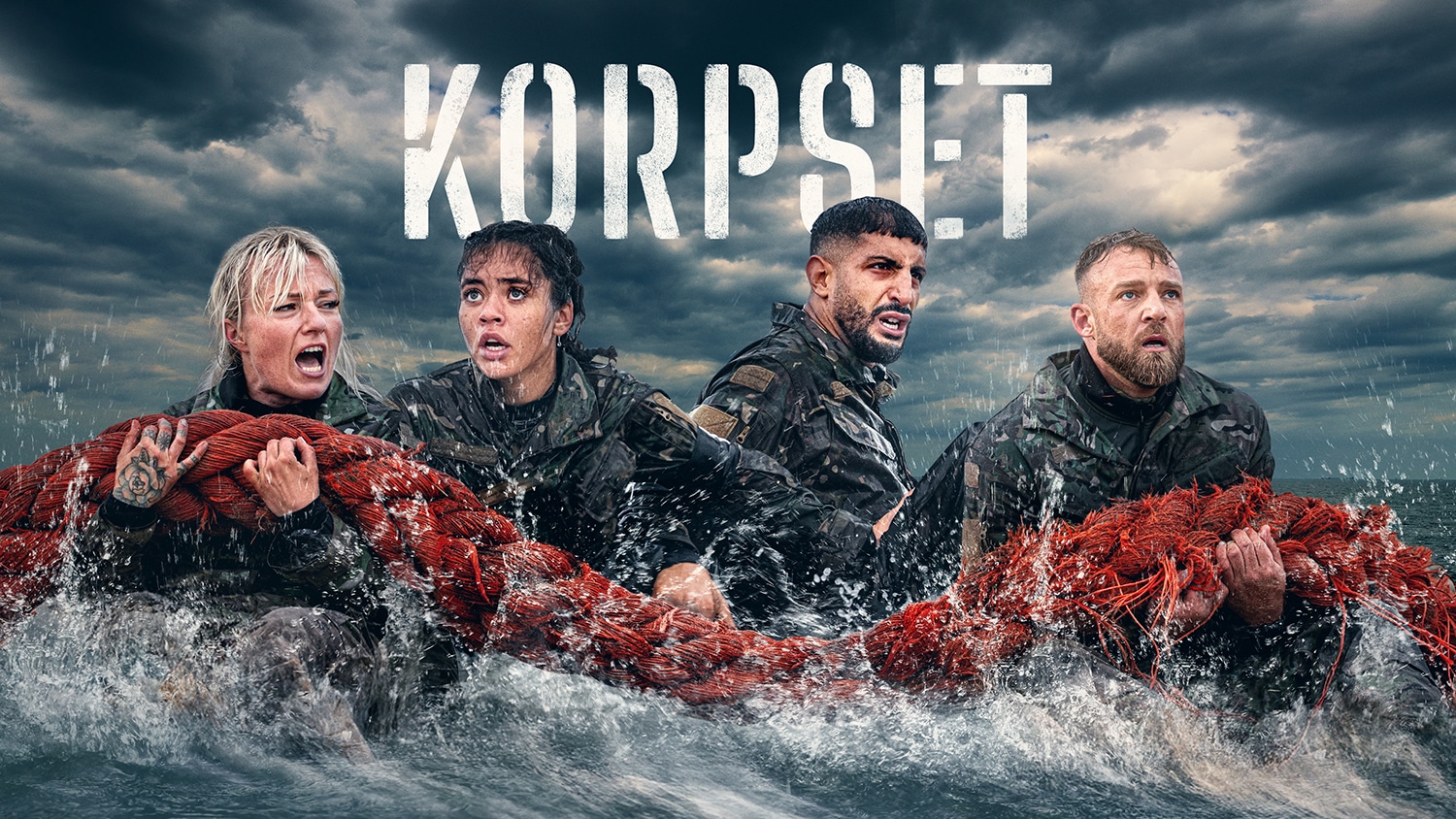 Instruktørerne i Korpset, sæson 7, fra venstre Rune Viborg, Erik B. Jørgensen, Thomas Rathsack og Rune Krogh Danielsen. Foto: Lars E. Andreasen/TV 2