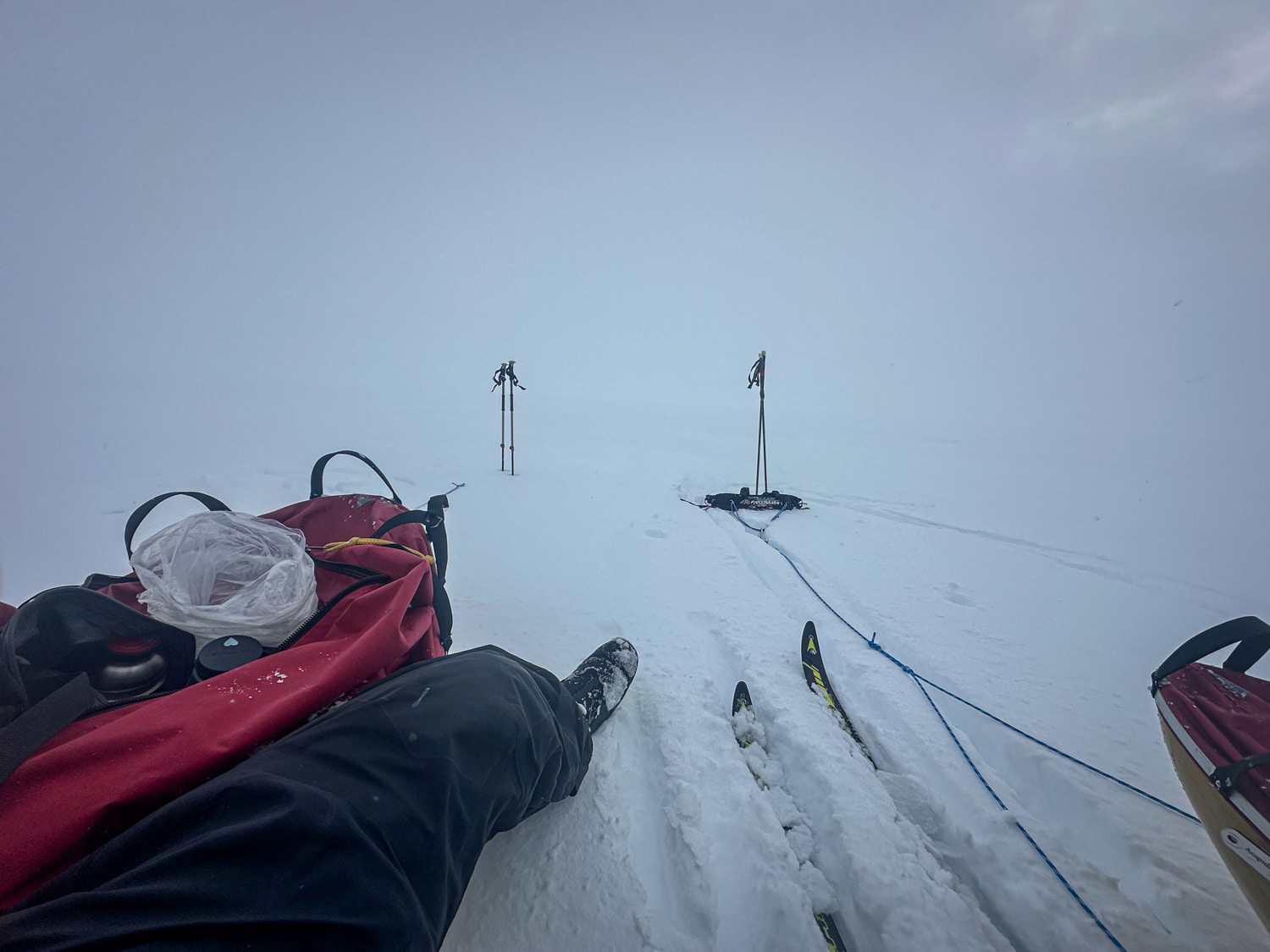 I Danmark-ekspeditionens fodspor, 4. Thule til Thule ekspedition - Pause i whiteout