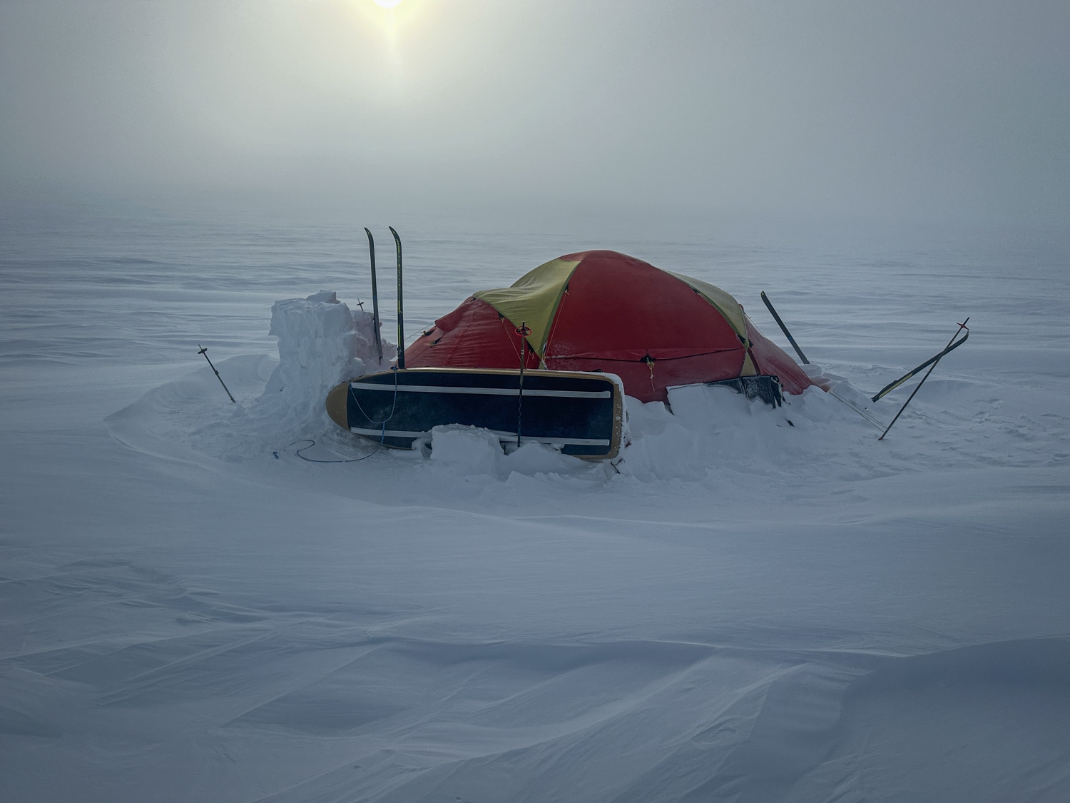 Nordøstgrønland, som at være hjemme! 4. Thule til Thule ekspedition - Teltlejrer efter snestorm