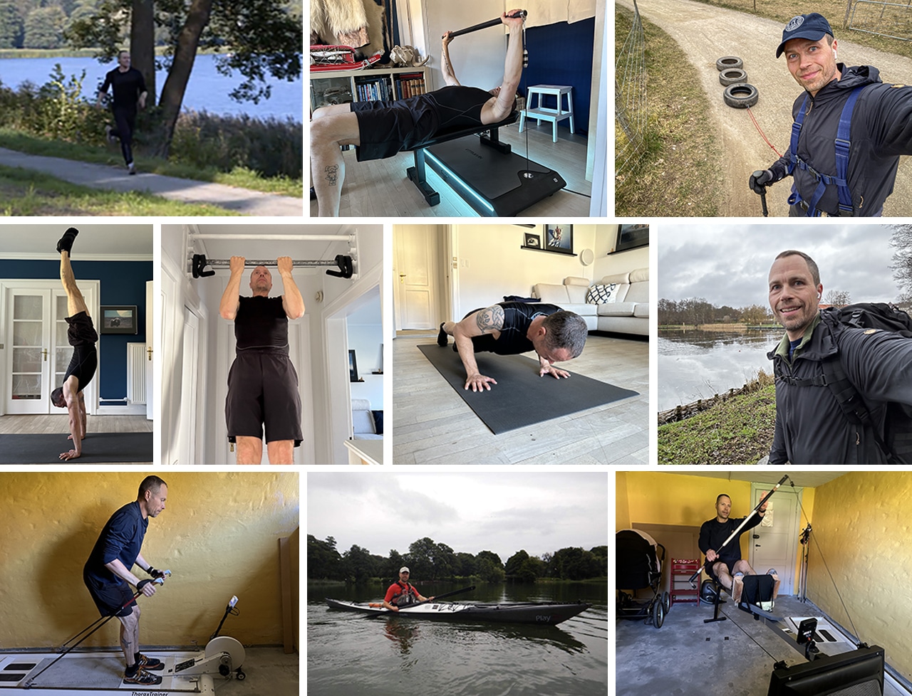 Hvordan træner jeg til mine friluftsture [Vandre-, Kano-, Kajak-, Vinterture, mv.] [Fif og råd] Collage, Erik B. Jørgensen