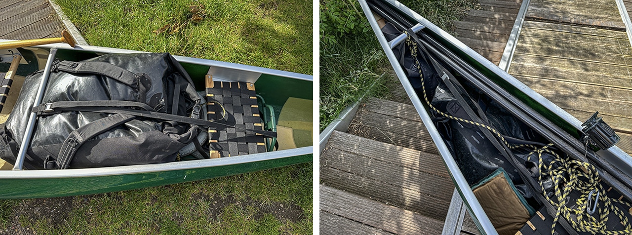 Kanotur tips, gode råd og fif til en fed tur, fastspænding af udstyr af Erik B. Jørgensen