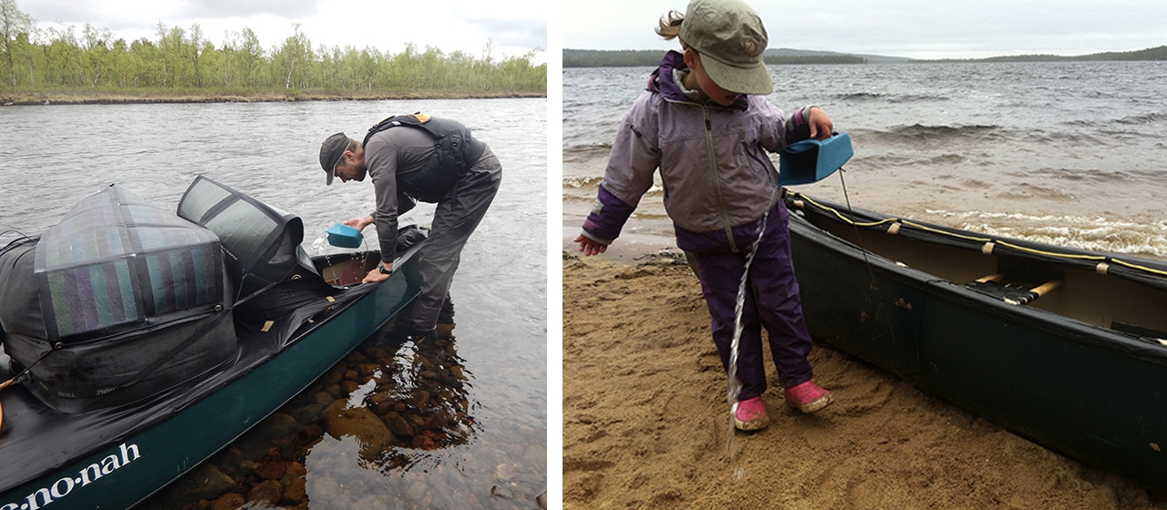 Kanotur tips, gode råd og fif til en fed tur, øse af Erik B. Jørgensen