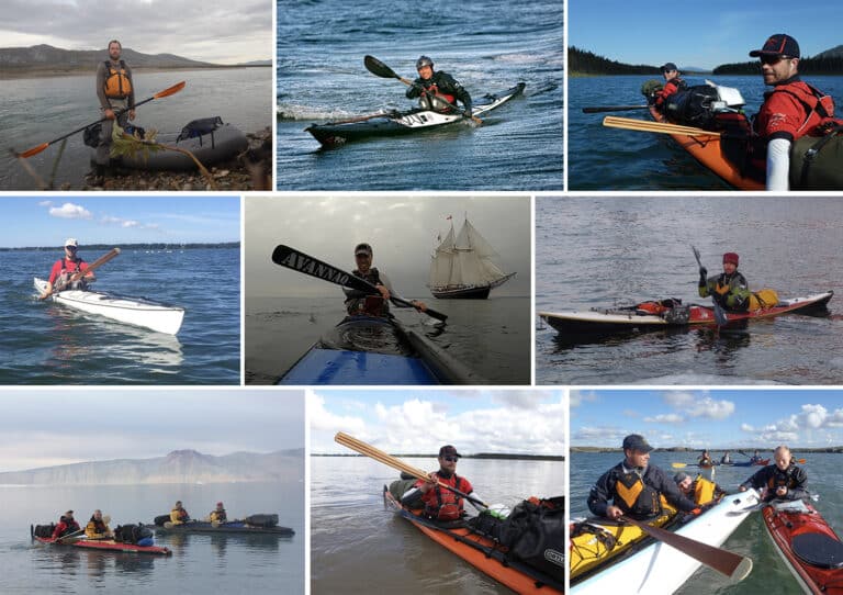 Valg af pagajer til havkajak [Fif og råd] Erik B. Jørgensen med forskellige pagajer