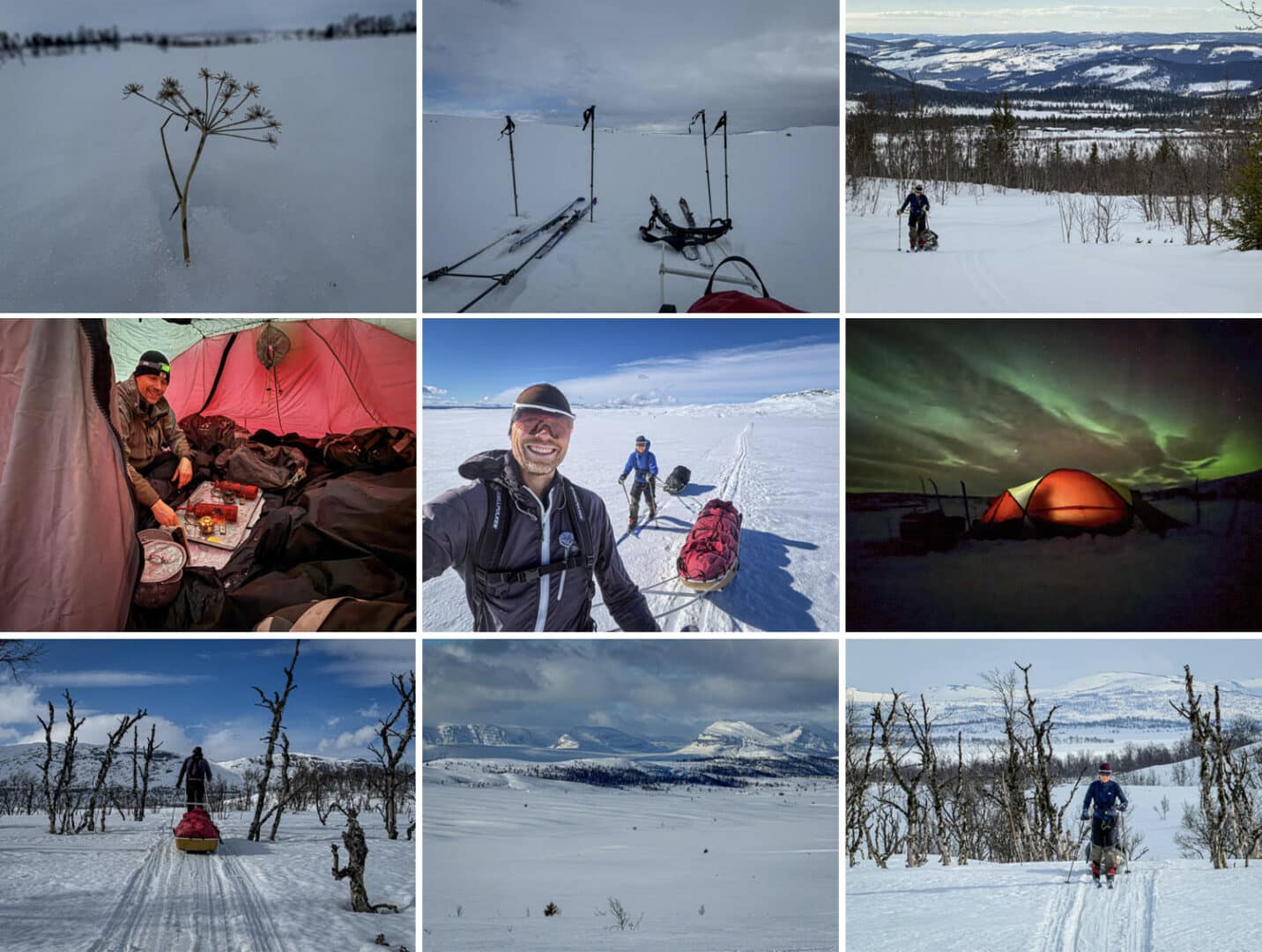 Pulktur ved Langsua, Norge [Vintertur] med polarfarer Erik B. Jørgensen