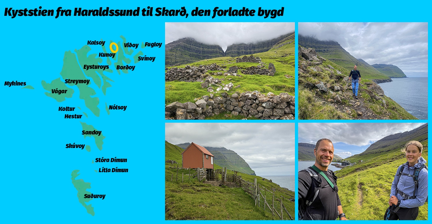 Kyststien fra Haraldssund til Skarð, den forladte bygd, af Erik B. Jørgensen