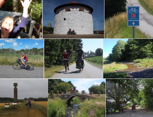 Hærvejen på cykel, fra Frederikshavn til grænsen, med barn