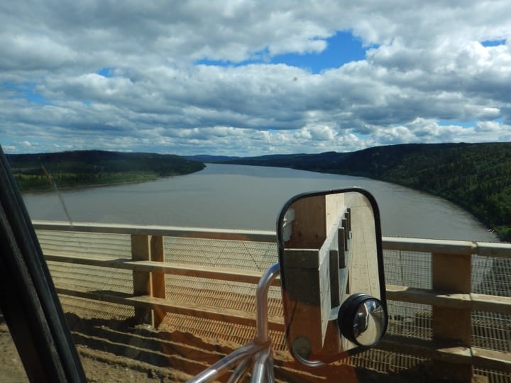 Yukon River, hvor Dalton Highway krydser. Fra "Alaska på tværs"