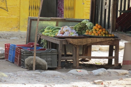 Arkhet Bazar til Lapubesi, grønthandler