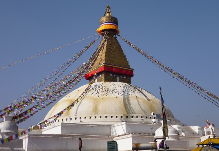 Kathmandu, Boudhanath Stupa, verdens største