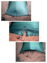 Telt anmeldelse af Hilleberg telt, Nallo 2. Nærbilleder af teltet og detaljer til udluftning.